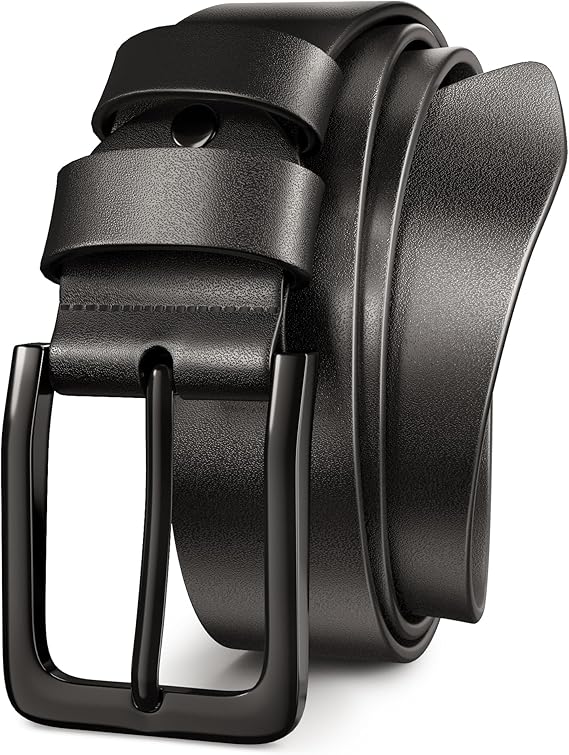 Mens belt 2 Pack, Woven Braided Leather Belt for Gift Men Causal Golf Pants Polo Shirts Matching